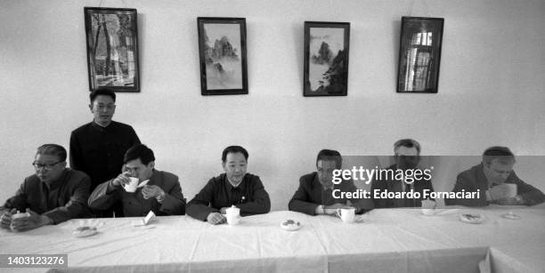The General Secratary of the Italian Communist Party, Enrico Berlinguer, visits China. Berlinguer and part of the Italian Communist delegation take...