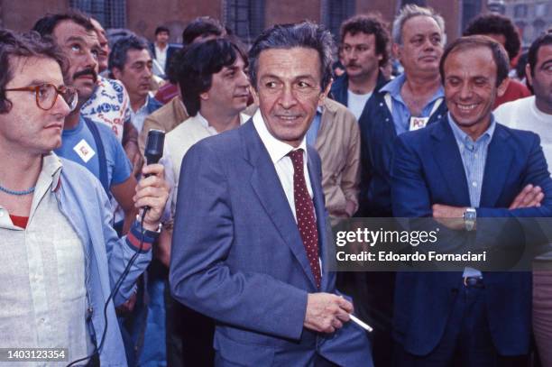 Italian Election Campaign 1984. The Italian Communist Party leader Enrico Berlinguer. June 24, 1983.