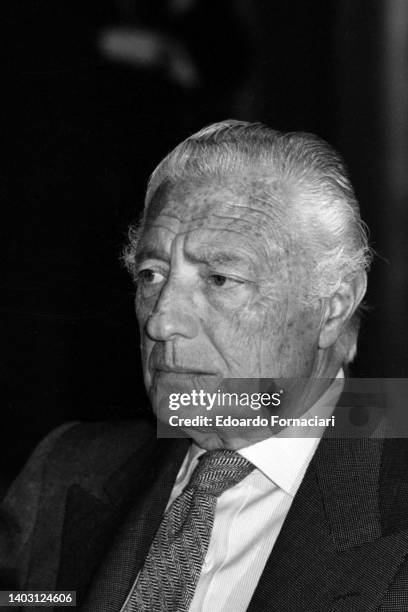 Gianni Agnelli, Fiat president. April 18, 1983.