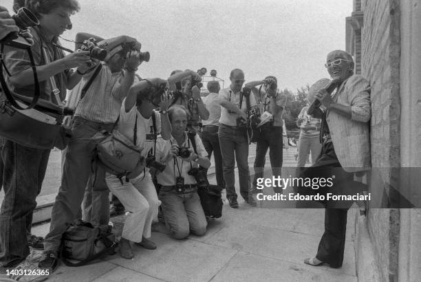 The Italian film-director Lina Wertmuller at the Venice Film Festival. September 01, 1983