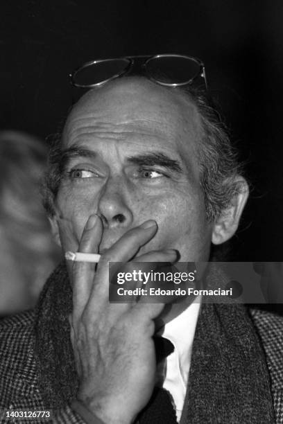 Pasquale Squitieri, italian film director, during a ceremony in Rome. February 16, 1984.