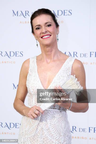 Nuria March attends a photocall for Albarino Mar de Frades at The Edition Hotel on June 15, 2022 in Madrid, Spain.