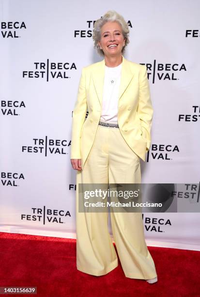 Emma Thompson attends "Good Luck To You, Leo Grande" premiere during the 2022 Tribeca Film Festival at SVA Theater on June 15, 2022 in New York City.
