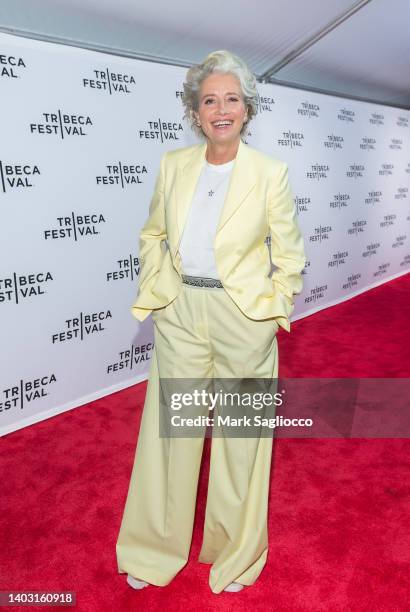 Actress Emma Thompson attends the premiere of "Good Luck To You, Leo Grande" during the 2022 Tribeca Festival at SVA Theatre on June 15, 2022 in New...