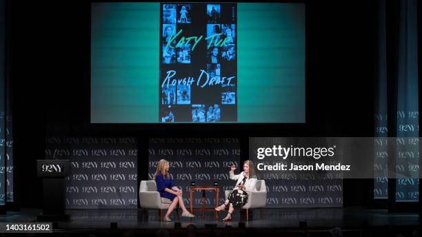 Nicolle Wallace and Katy Tur attend Katy Tur & Nicolle Wallace in conversation at The 92NY, New York on June 15, 2022 in New York City.