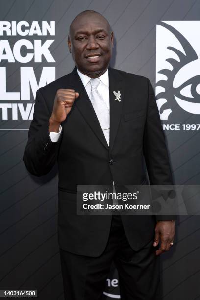Civil Rights Attorney Ben Crump attends the 2022 American Black Film Festival - "Civil" Opening Night Premiere at New World Center on June 15, 2022...
