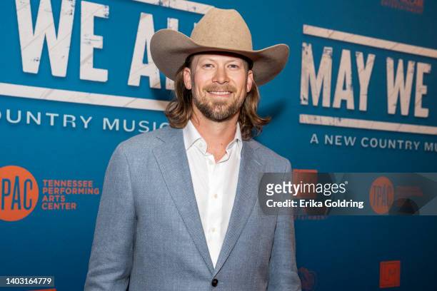 Brian Kelley attends opening night of "May We All: A New Country Musical" at Tennessee Performing Arts Center on June 15, 2022 in Nashville,...