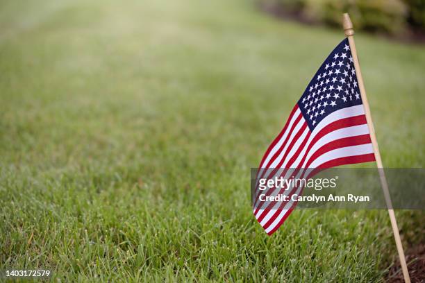american flag - fallen soldier 個照片及圖片檔