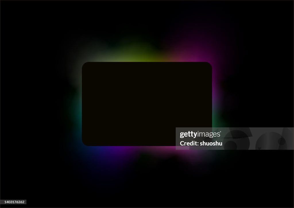 Abstract Neon Color Gradient Technology Light Effect Geometric ...