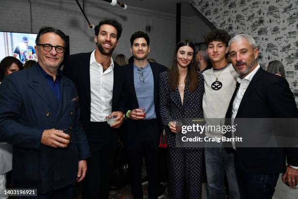 Andy Garcia, Paul Rabil, Director Michael Doneger and Matt Tolmach attend the Fate Of A Sport Afterparty at Wheelhouse on June 15, 2022 in New York...