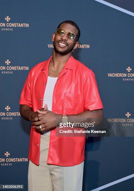 Player Chris Paul attends as Watchmaker Vacheron Constantin celebrates the Anatomy of Beauty on June 15, 2022 in Beverly Hills, California.