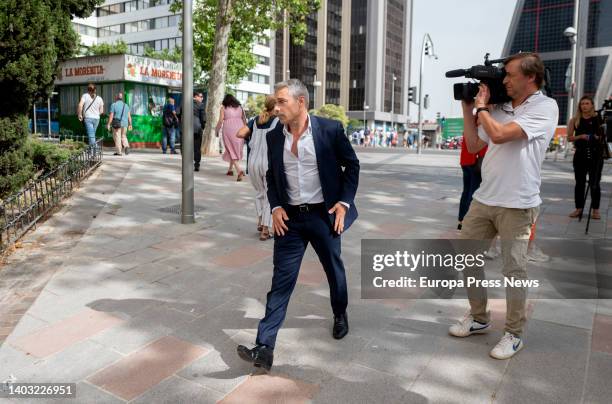 Silvia Indalia's partner, Daniel Puyato, on his arrival to testify at the Plaza Castilla Courts, on 16 June, 2022 in Madrid, Spain. This new...