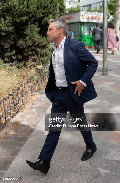 Silvia Indalia's partner, Daniel Puyato, on his arrival to testify at the Plaza Castilla Courts, on 16 June, 2022 in Madrid, Spain. This new...