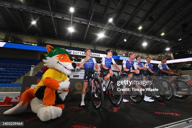 Remco Evenepoel of Belgium, Tim Declercq of Belgium, Fausto Masnada of Italy, Ilan Van Wilder of Belgium, James Knox of United Kingdom, Louis...