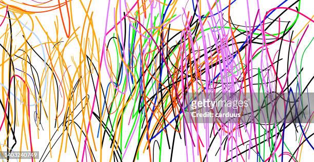 doodle  multi-colored  pattern - color pencil stock illustrations