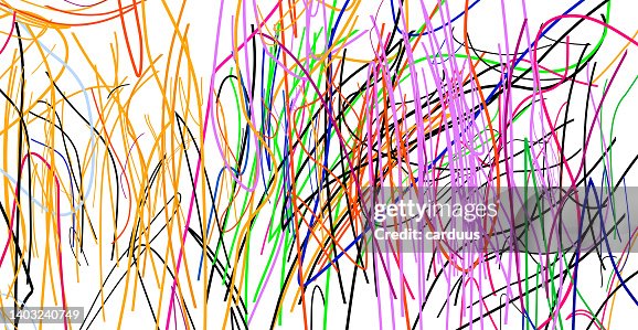 Doodle multi-colored pattern Doodle multi-colored pattern