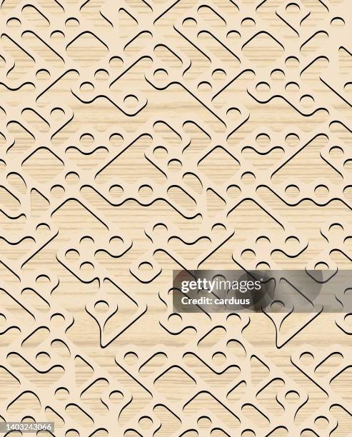 seamless wood textured abstract pattern - wainscoting background stock illustrations