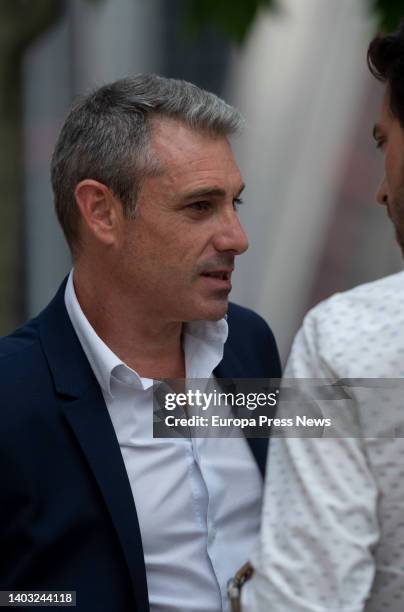 Silvia Indalia's partner, Daniel Puyato, on his way out of the Plaza Castilla Courts, on 16 June, 2022 in Madrid, Spain. This new statement is part...