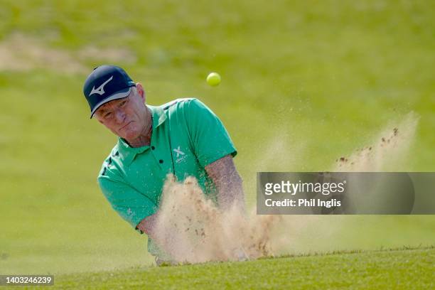 Chris Williams of South Africa in action during previews prior to the Farmfoods European Legends Links Championship hosted by Ian Woosnam at Trevose...