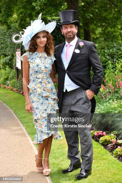 Katie Dadrie and Nick Knowles attend Royal Ascot 2022 at Ascot Racecourse on June 16, 2022 in Ascot, England.