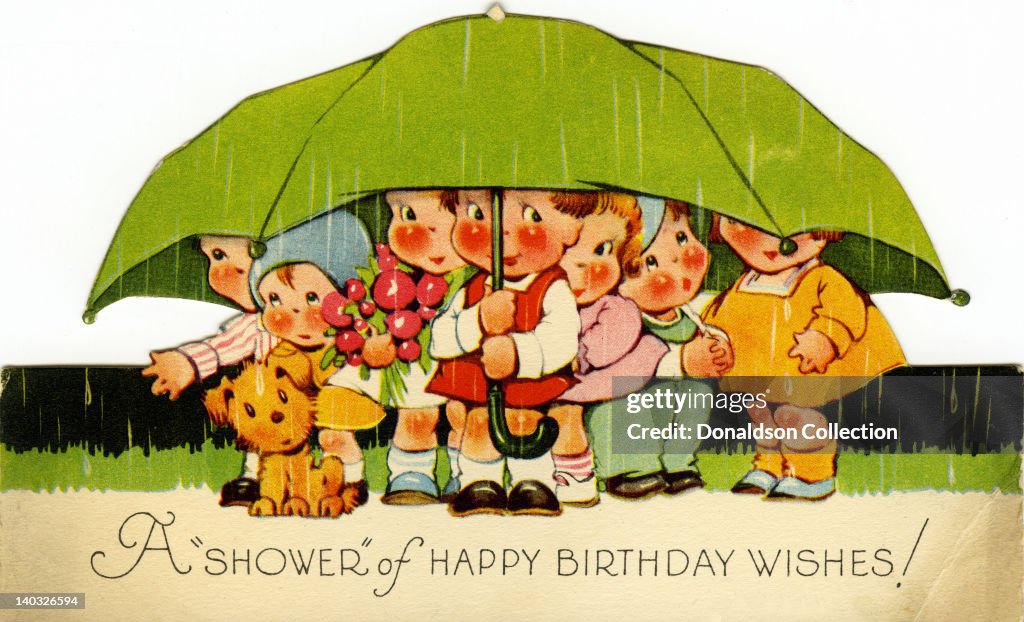 Vintage Birthday Greeting Card