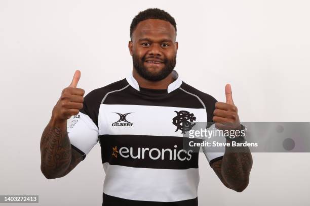Virimi Vakatawa of the Barbarians poses for portrait on June 16, 2022 in London, England. The Barbarians will play England at Twickenham on Sunday,...