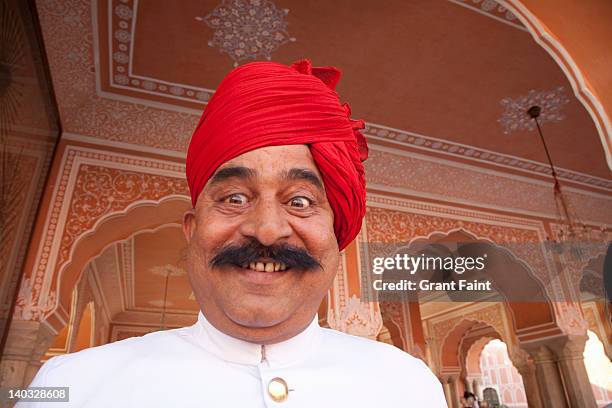 smiling face of guide. - indian tour guide stock pictures, royalty-free photos & images