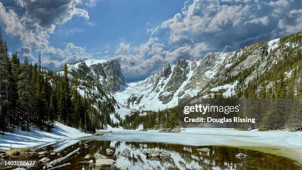 dream lake, colorado, united states - denver landmarks stock pictures, royalty-free photos & images