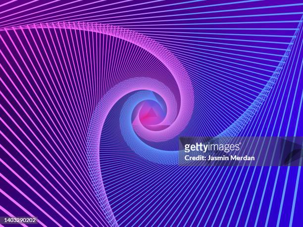 multicoloured swirl spiral abstract motion striped background - illusion background stock pictures, royalty-free photos & images