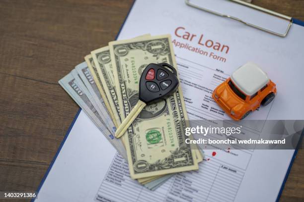 car loan concept. - auto loan stock pictures, royalty-free photos & images