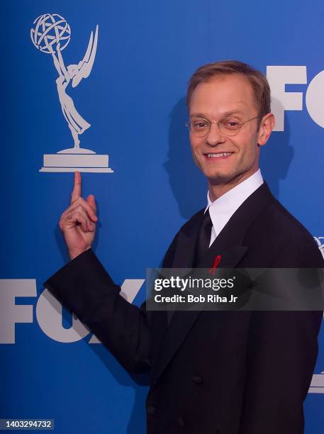 Emmy Winner David Hyde Pierce backstage at the 52nd Emmy Awards Show at the Shrine Auditorium, September 12, 1999 in Los Angeles, California.