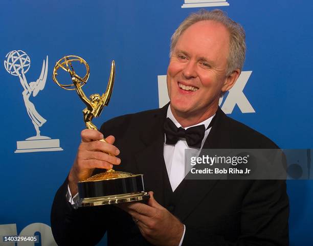 Emmy Winner John Lithgow backstage at the 52nd Emmy Awards Show at the Shrine Auditorium, September 12, 1999 in Los Angeles, California.