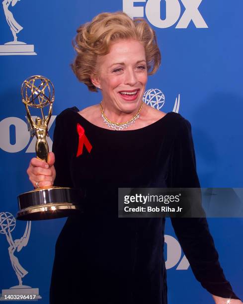 Emmy Winner Holland Taylor at the 52nd Emmy Awards Show at the Shrine Auditorium, September 12, 1999 in Los Angeles, California.