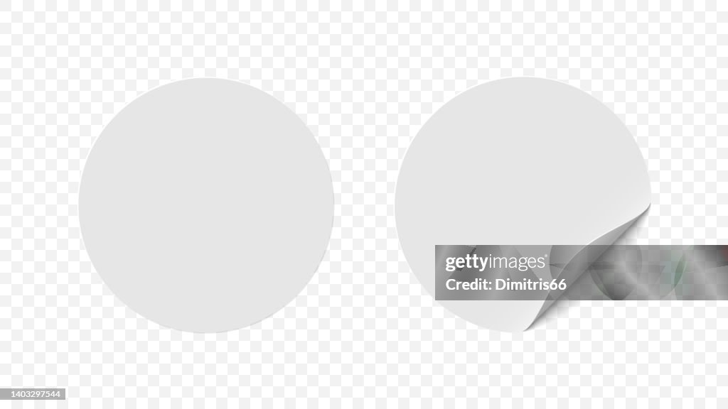 Sticker Empty Transparent Realistic Blank Sticker On Transparent Background High-Res Vector ...