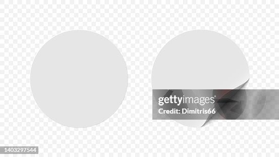 Sticker Empty Transparent Realistic Blank Sticker On Transparent Background High-Res Vector ...