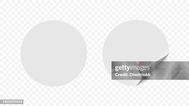 Sticker Without Backround Realistic Blank Sticker On Transparent Background High-Res Vector ...