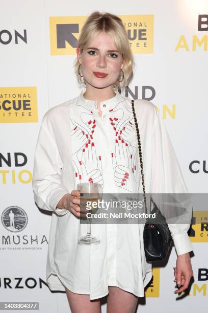 Lucy Boynton attends the UK Film Premiere of "Blind Ambition" at The Curzon Mayfair on June 16, 2022 in London, England.