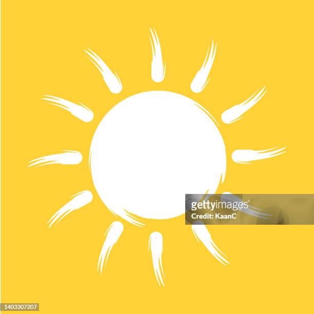 sun shape vector icon. summer vacation stock illustration - beach vibes stock illustrations