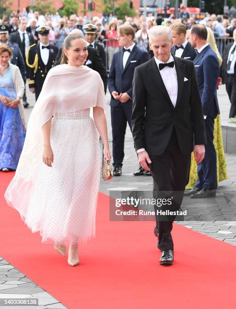 Norwegian Prime Minister Jonas Gahr Store and Princess Ingrid Alexandra attend the celebrations of Princess Ingrid Alexandra's Official Day at...