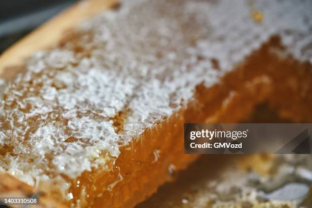 healthy honey  from  honeycombs - beeswax stock pictures, royalty-free photos & images