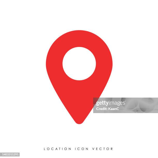 ilustraciones, imágenes clip art, dibujos animados e iconos de stock de ilustración vectorial del icono del pin del mapa. - pointer