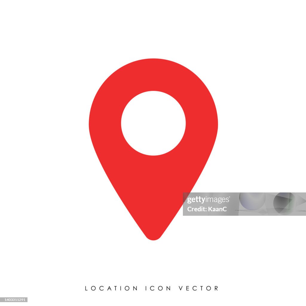Map pin icon vector illustration.
