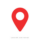 Map pin icon vector illustration.