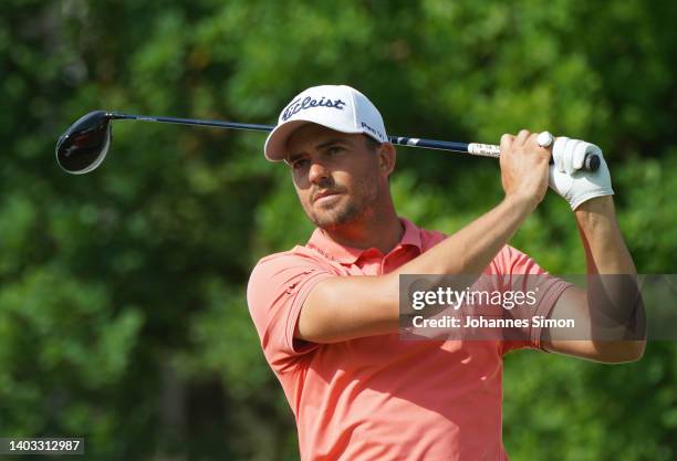 Haydn Porteous of the Republic of South Africa in action during Day One of the Kaskada Golf Challenge at Kaskada Golf Resort on June 16, 2022 in...