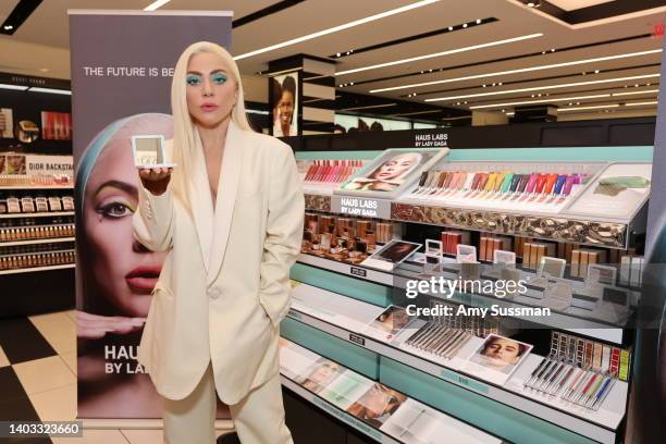 In this image released on June 16 Founder Lady Gaga makes a surprise appearance to celebrate the Launch of Haus Labs by Lady Gaga at Sephora...