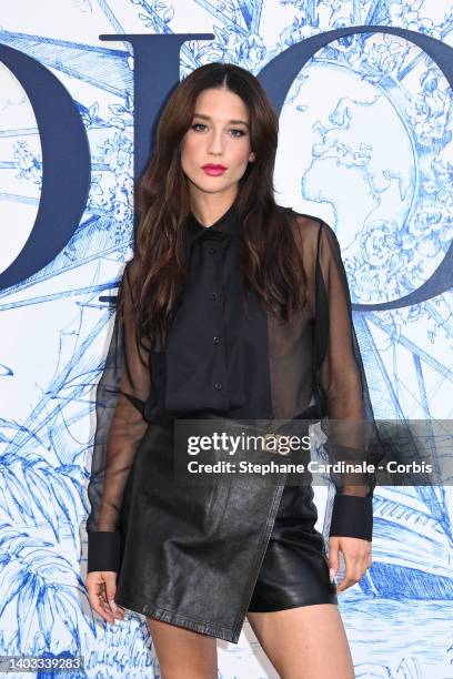 Maria Pedraza attends "Crucero Collection" fashion show presentation by Dior at Plaza de España on June 16, 2022 in Seville, Spain.