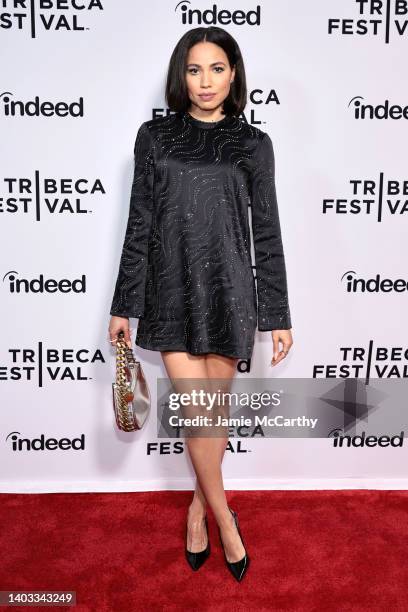 Jurnee Smollett attends "Eve's Bayou" premiere during the 2022 Tribeca Festival at SVA Theater on June 16, 2022 in New York City.