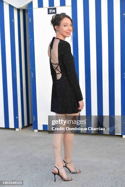 Jeanne Cherhal attends the 36th Cabourg Film Festival - Day Two on June 16, 2022 in Cabourg, France.