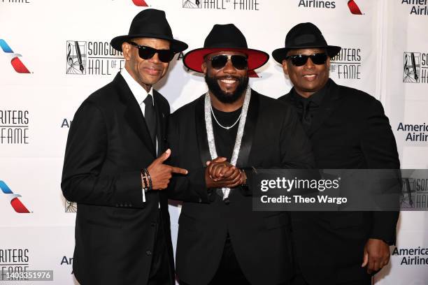 Jimmy Jam, Wanya Morris and Terry Lewis attend the Songwriters Hall of Fame 51st Annual Induction and Awards Gala at Marriott Marquis on June 16,...