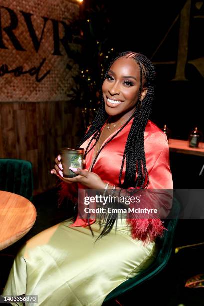 Jackie Aina attends as YouTube Shopping presents Beauty Festival 2022 at YouTube Stages LA on June 16, 2022 in Los Angeles, California.